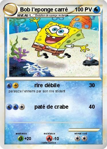 Pokemon Bob l'eponge carré