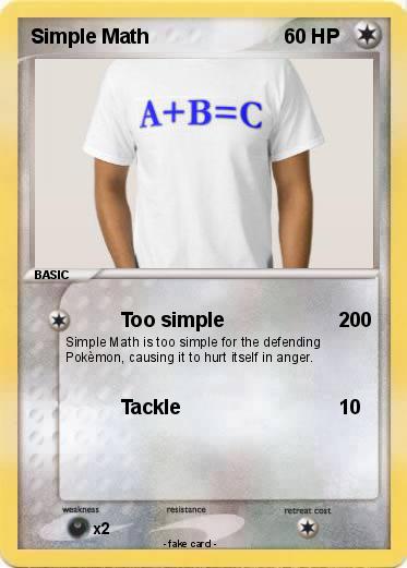 Pokemon Simple Math