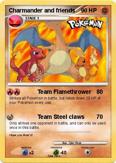 Pokemon Charmander and friends