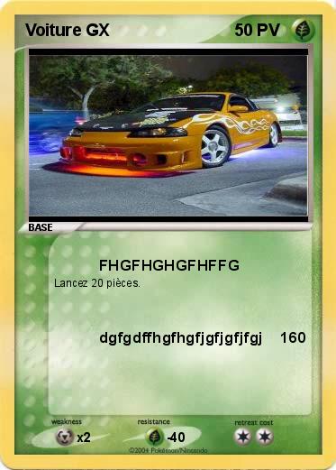 Pokemon Voiture GX
