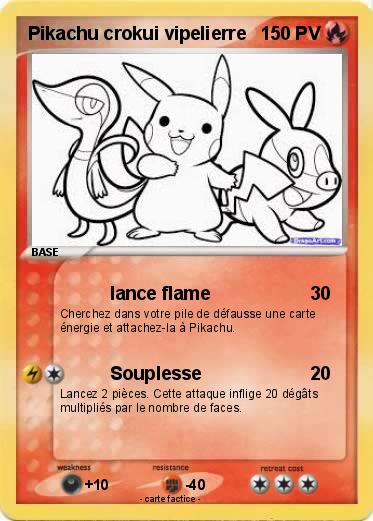 Pokemon Pikachu crokui vipelierre