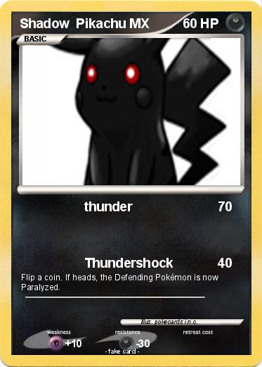 Pokemon Shadow  Pikachu MX
