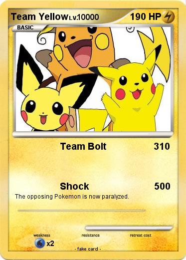 Pokemon Team Yellow