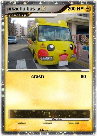 Pokemon pikachu bus