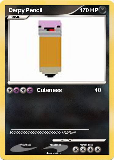 Pokemon Derpy Pencil