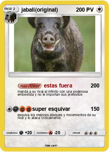 Pokemon jabali(original)