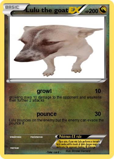 Pokemon Lulu the goat
