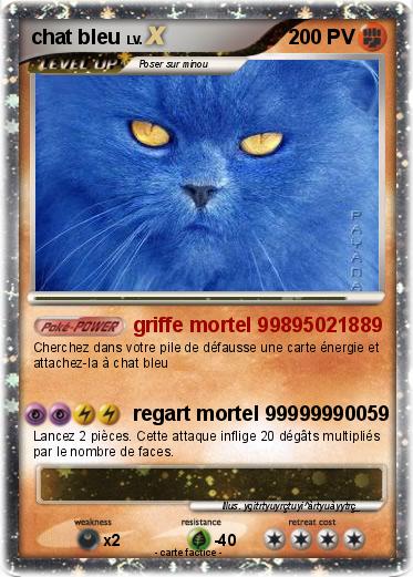 Pokemon chat bleu