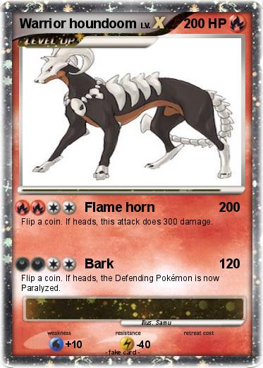 Pokemon Warrior houndoom