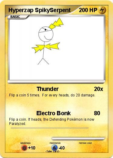 Pokemon Hyperzap SpikySerpent