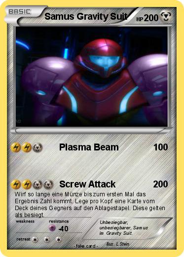 Pokemon Samus Gravity Suit