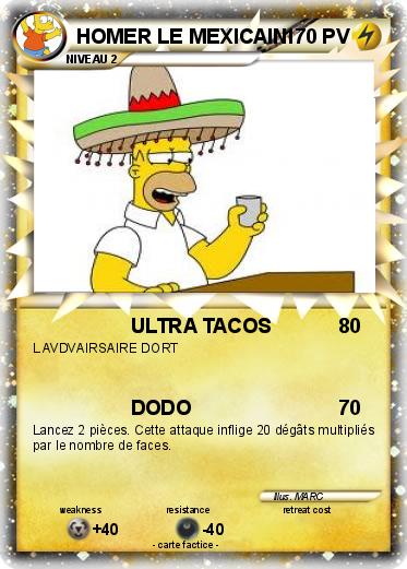 Pokemon HOMER LE MEXICAIN