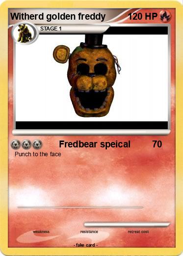 Pokemon Witherd golden freddy