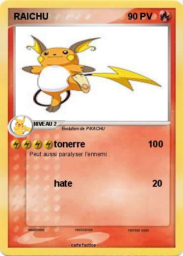 Pokemon RAICHU
