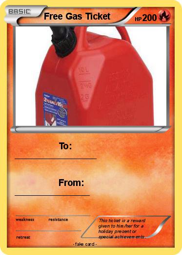 Pokemon Free Gas Ticket