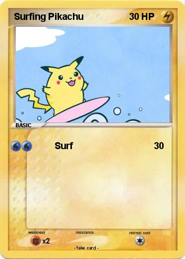 Pokemon Surfing Pikachu