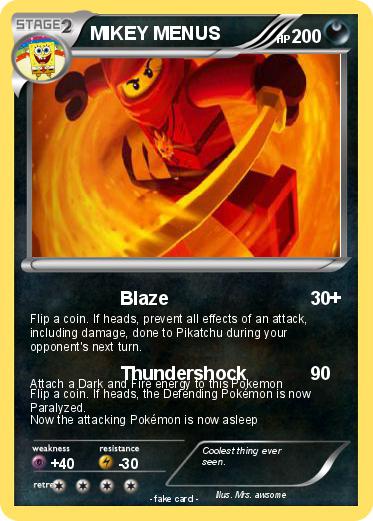 Pokemon MIKEY MENUS