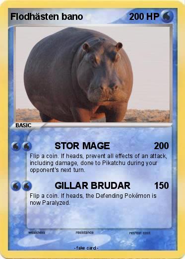 Pokemon Flodhästen bano