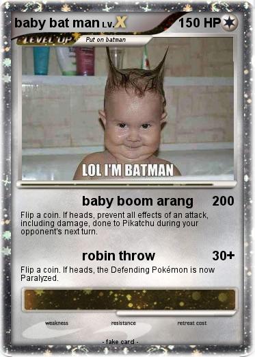 Pokemon baby bat man