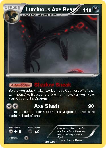 Pokemon Luminous Axe Beast