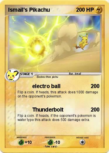 Pokemon Ismail's Pikachu