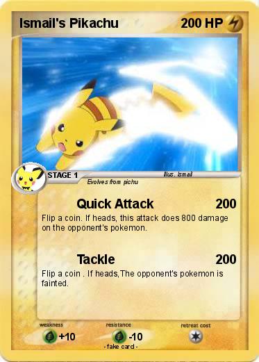 Pokemon Ismail's Pikachu