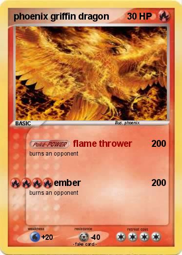 Pokemon phoenix griffin dragon
