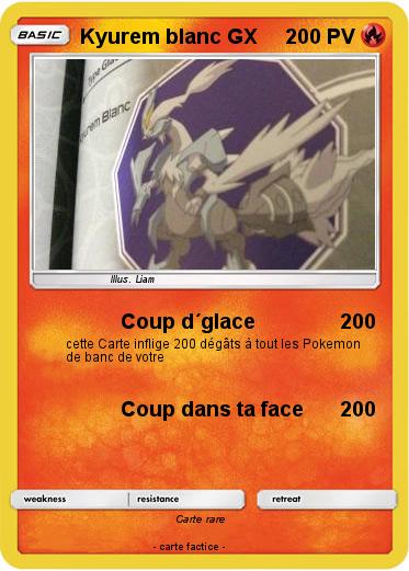 Pokemon Kyurem blanc GX