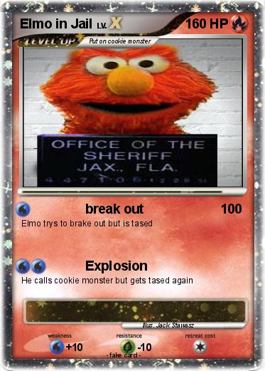 Pokemon Elmo in Jail