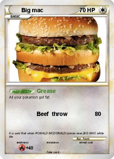 Pokemon Big mac