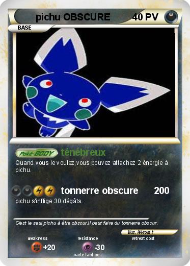 Pokemon pichu OBSCURE