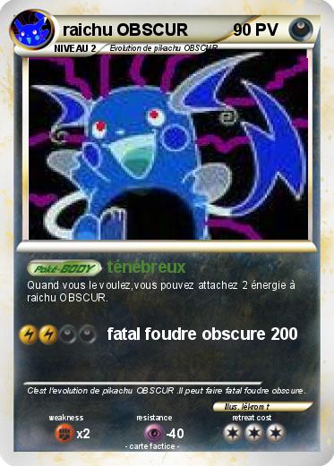 Pokemon raichu OBSCUR