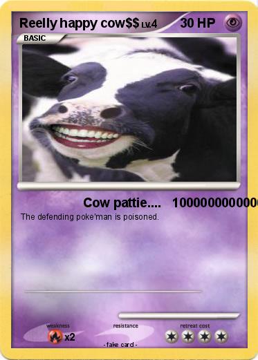 Pokemon Reelly happy cow$$