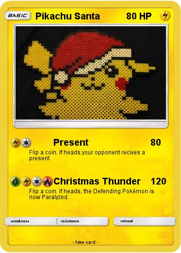 Pokemon Pikachu Santa