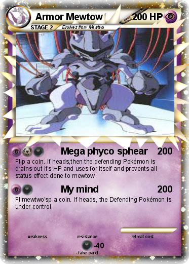 Pokemon Armor Mewtow