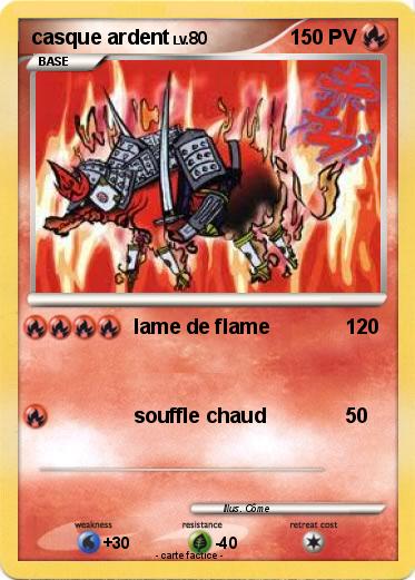 Pokemon casque ardent