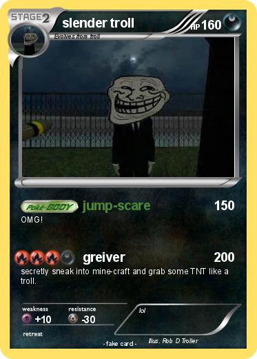 Pokemon slender troll
