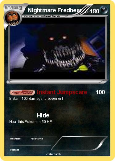 Pokemon Nightmare Fredbear