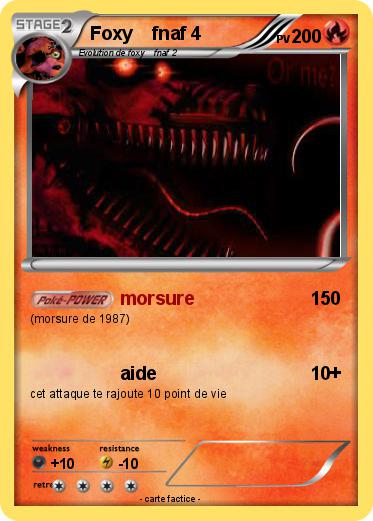 Pokemon Foxy    fnaf 4