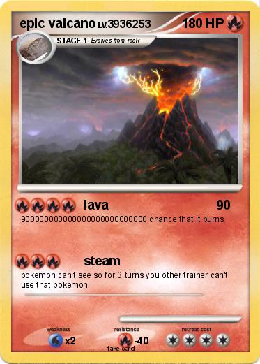 Pokemon epic valcano