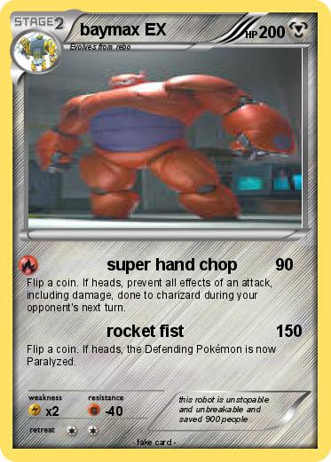 Pokemon baymax EX