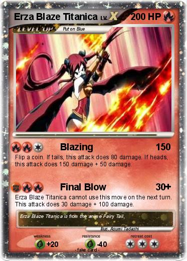 Pokemon Erza Blaze Titanica