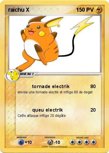 Pokemon raichu X