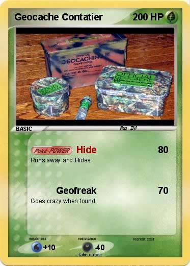 Pokemon Geocache Contatier