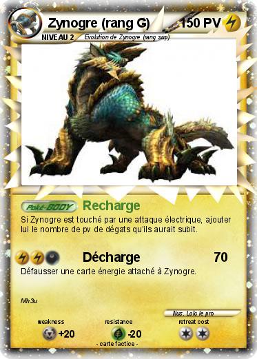 Pokemon Zynogre (rang G)