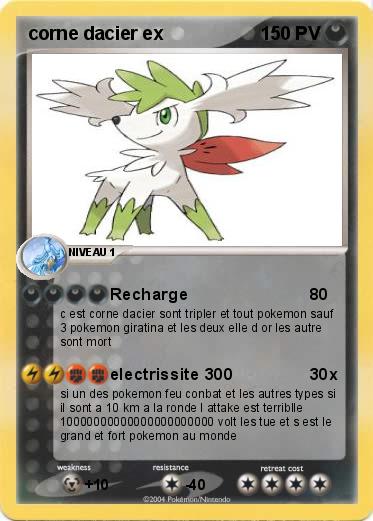 Pokemon corne dacier ex