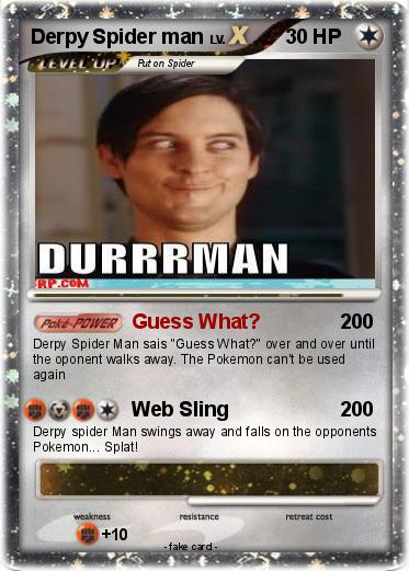 Pokemon Derpy Spider man