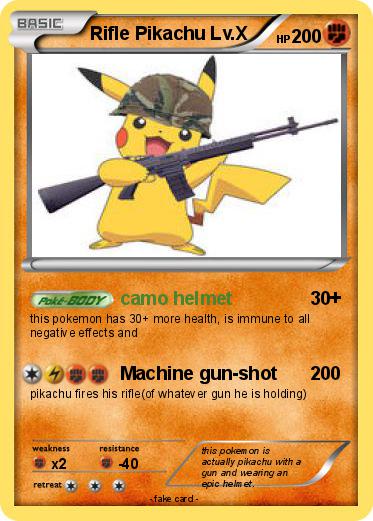 Pokemon Rifle Pikachu Lv.X