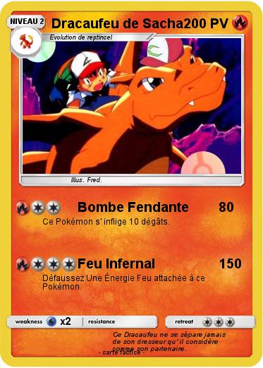 Pokemon Dracaufeu de Sacha