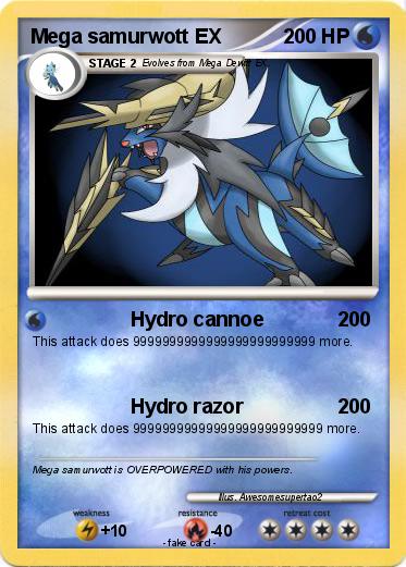 Pokemon Mega samurwott EX